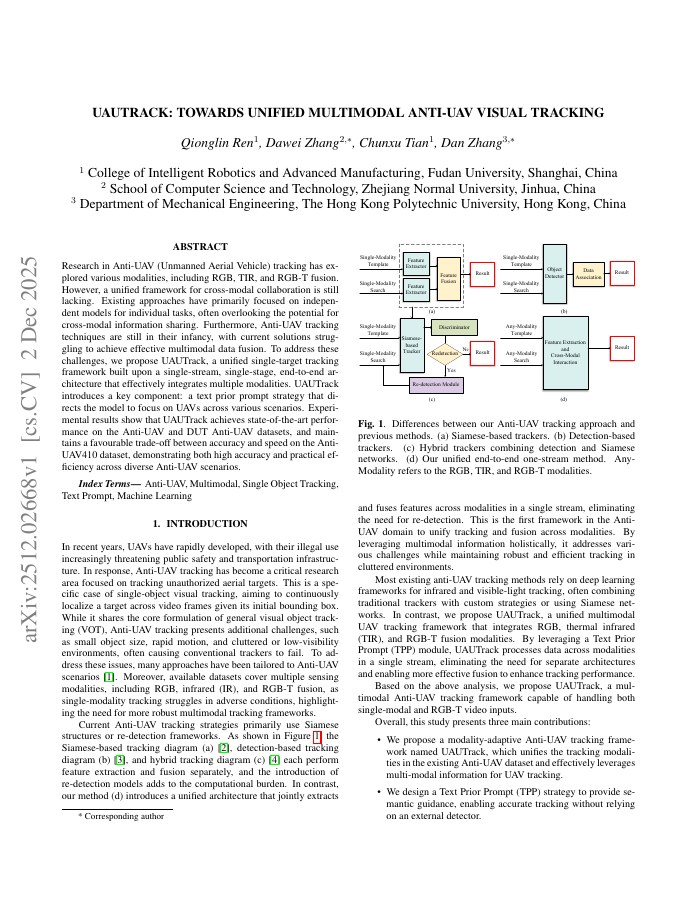 UAUTrack: Towards Unified Multimodal Anti-UAV Visual Tracking